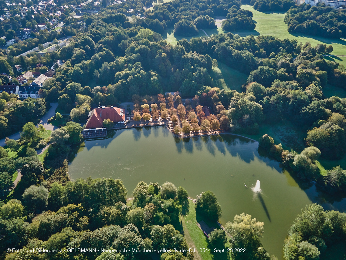 23.09.2022 - der Ostpark mir Biergarten und See in Neuperlach